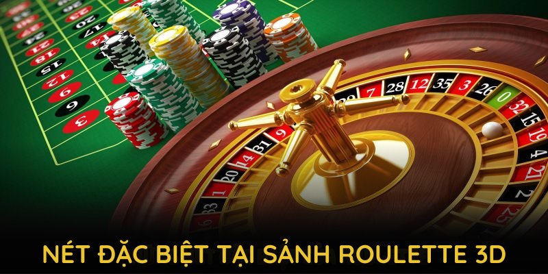 Những nét đặc biệt tại sảnh Roulette 3D tại KO66